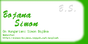 bojana simon business card