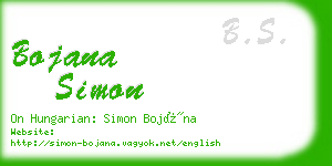 bojana simon business card